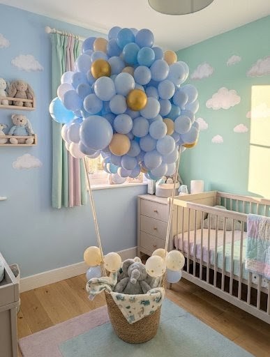 Air & Glow gender reveal and baby shower